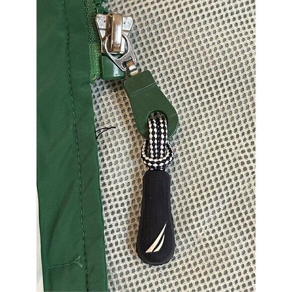 Nautica green medium jacket full zipper and snaps adjustable waist - Picture 5 of 7